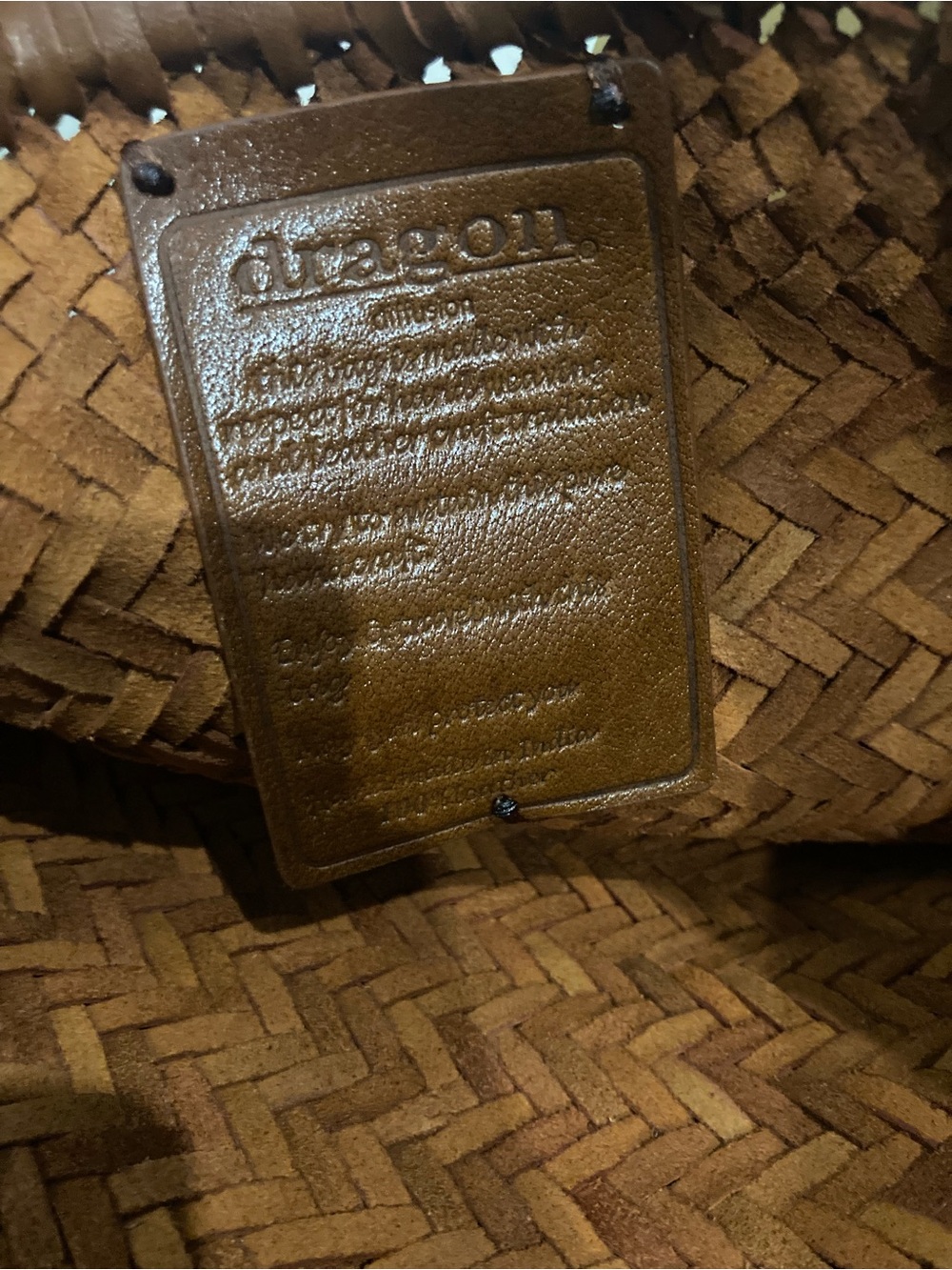 Dragon Diffusion Mini Flat Gora Leather Shoulder Bag - Picture 3 of 11